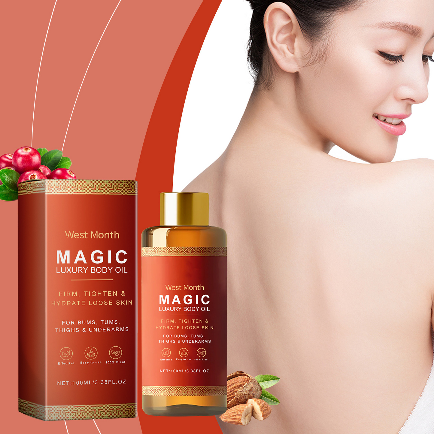 Magic Herbal Body Oil – Skin Nourishing & Moisturizing Formula (Pakistan)
